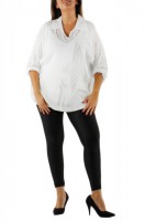 Haut grande taille blanc deux pièces taille unique 46/48/50